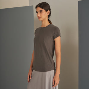 Sara T-shirt | Cotton | Lead