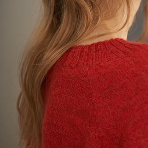 Clara Sweater | Llama &amp; Merino | Tomato