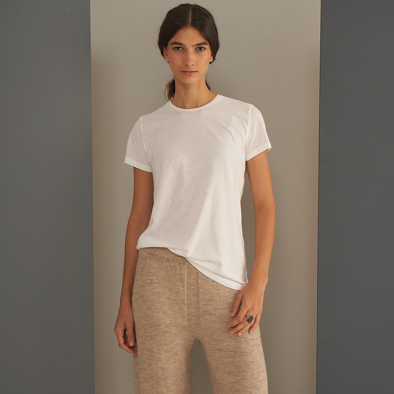 Sara T-shirt | Cotton | White