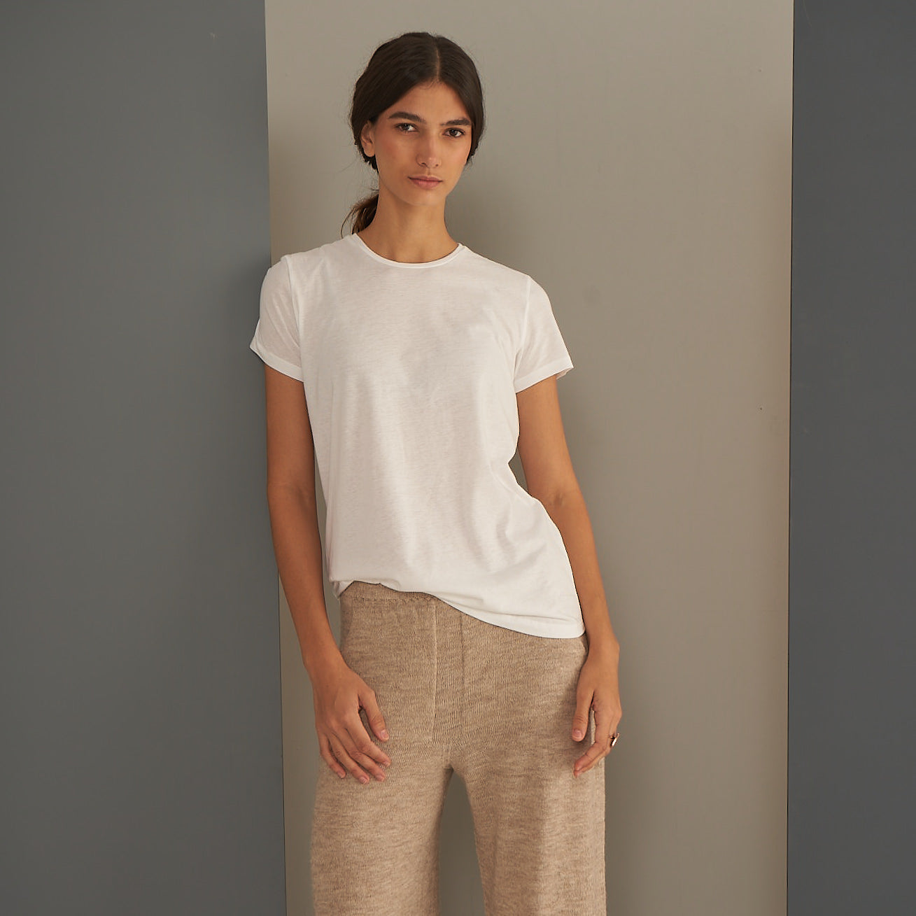 Sara T-shirt | Cotton | White