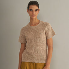 Remera Pia | Llama, Merino & Algodón | Beige