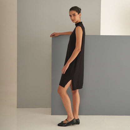 Alfonsina dress | Llama and Merino | Black