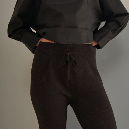 Babucha Estela | Llama & Merino | Negro