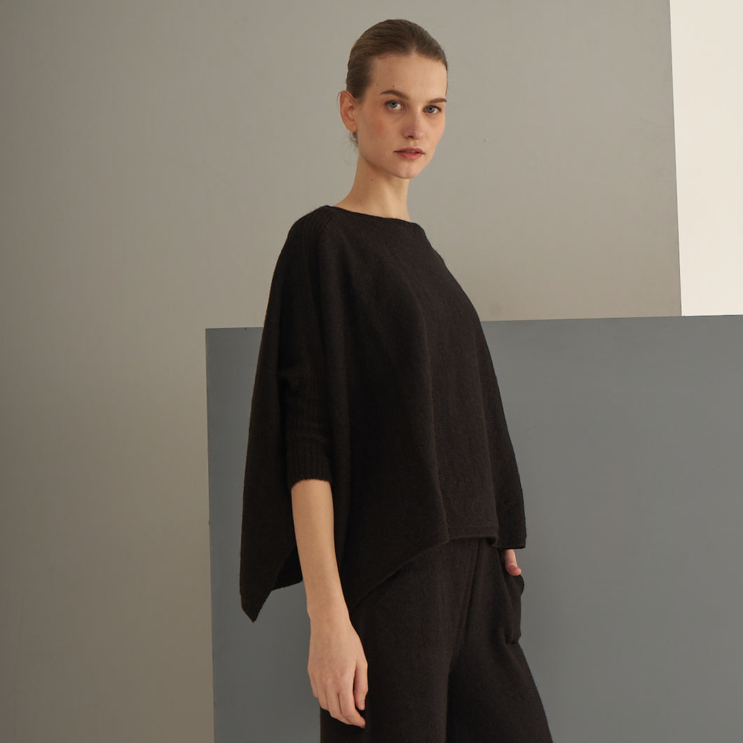 Fadriana Sweater | Baby Llama & Merino | Black 