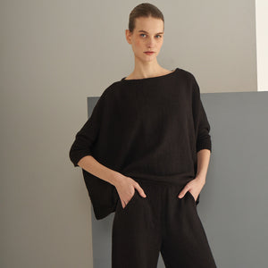 Pantalón Antonia | Llama & Merino | Negro