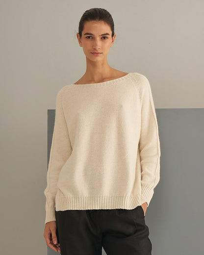 Sweater Anastasia | 55% Algodón, 25% Llama, 20% Lana Merino