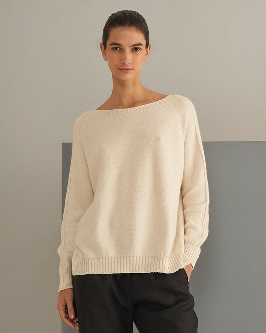 Sweater Anastasia | 55% Algodón, 25% Llama, 20% Lana Merino