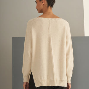 Anastasia Sweater | Llama, Merino &amp; Cotton | Natural