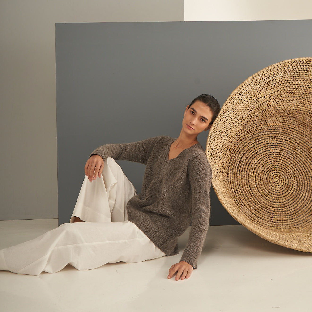 Sweater Augusta | 55% Algodón, 25% Llama,  20% Lana Merino