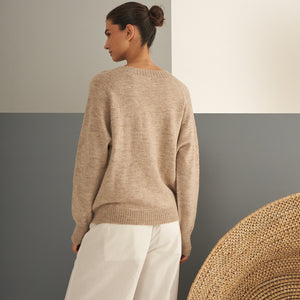 Sweater Clara | Llama & Merino | Lágrima