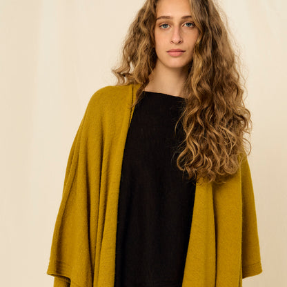 Ruana Marina | Llama & Merino | Maiz