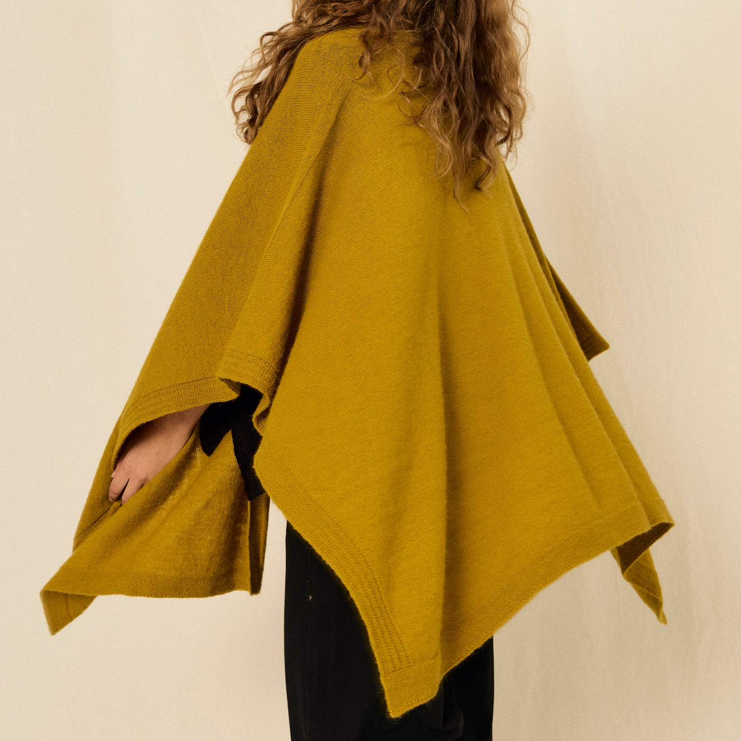 Ruana Marina | Llama & Merino | Maiz
