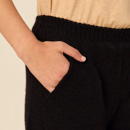 Pantalón Antonia | Llama & Merino | Negro