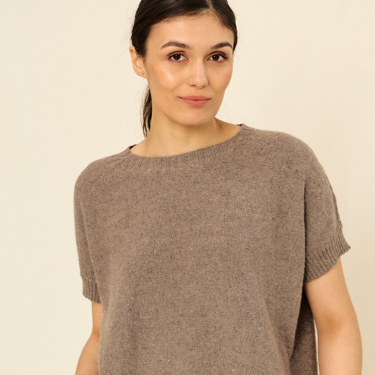 Sweater Nicasia | Llama, Merino & Algodón | Camel