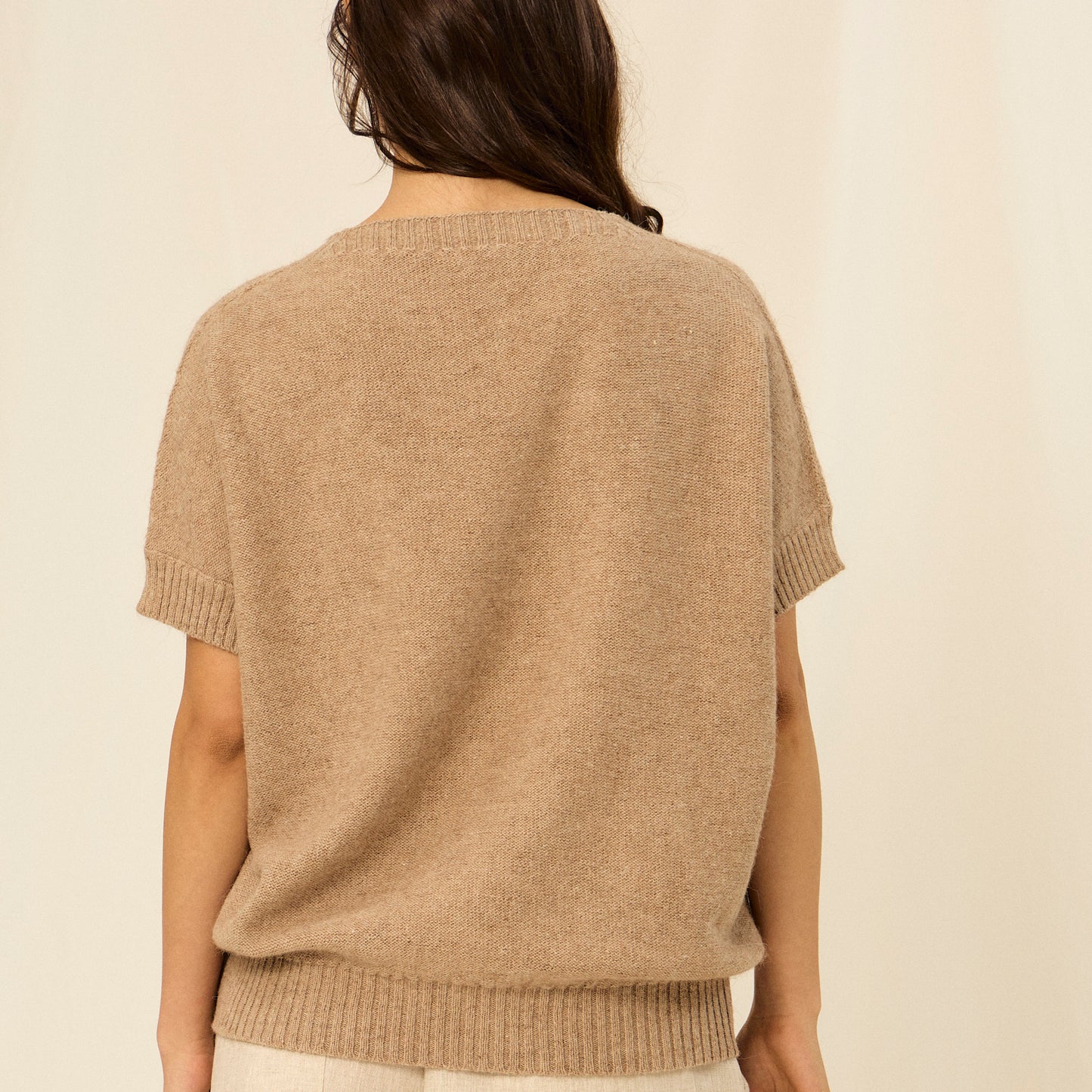 Nicasia Sweater | Llama, Merino &amp; Cotton | Camel