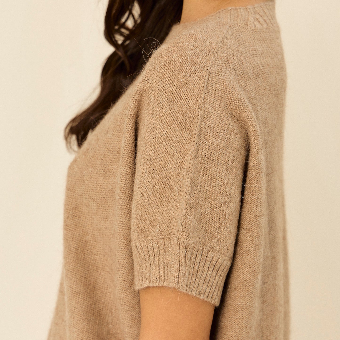 Nicasia Sweater | Llama, Merino &amp; Cotton | Camel
