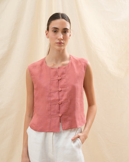 Chaleco Tulipán | 100% Lino l YVOTY