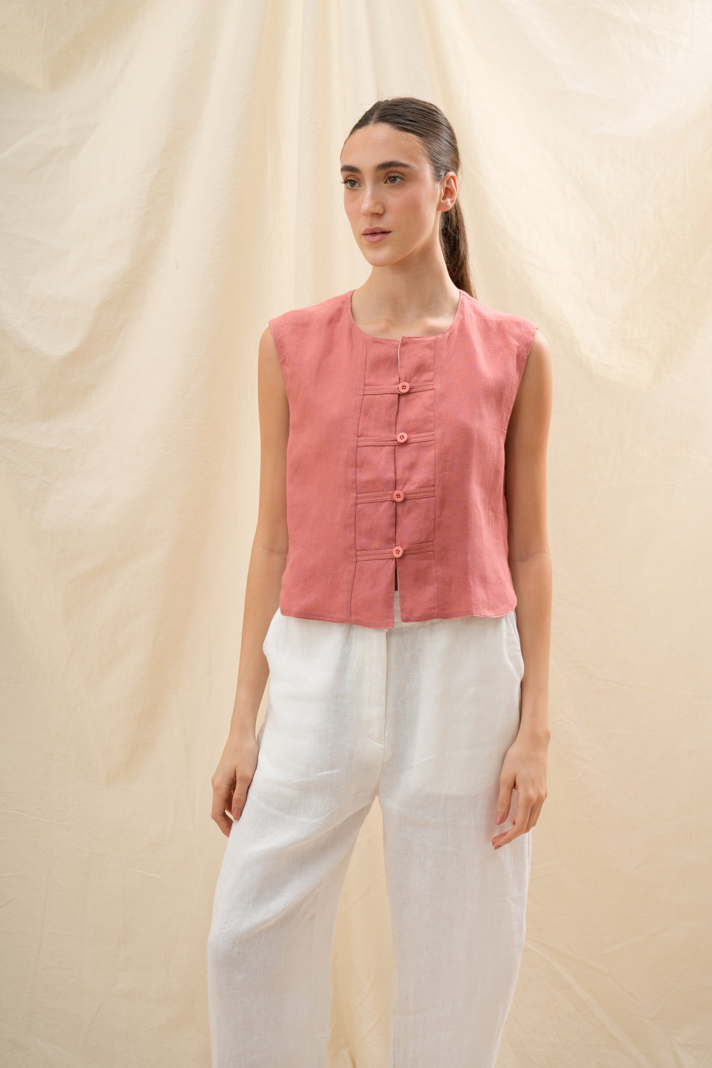 Chaleco Tulipán | 100% Lino l YVOTY