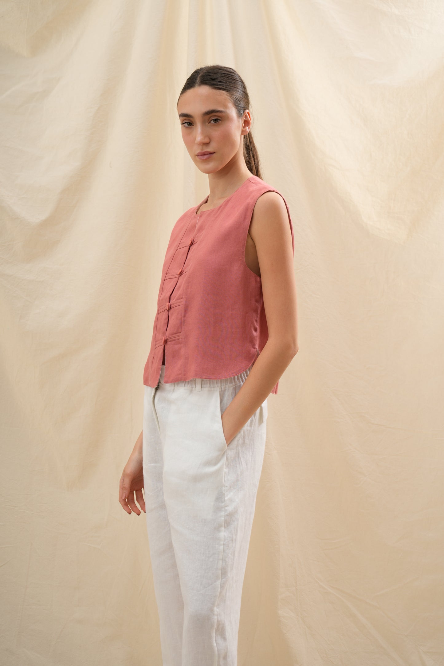 Chaleco Tulipán | 100% Lino l YVOTY