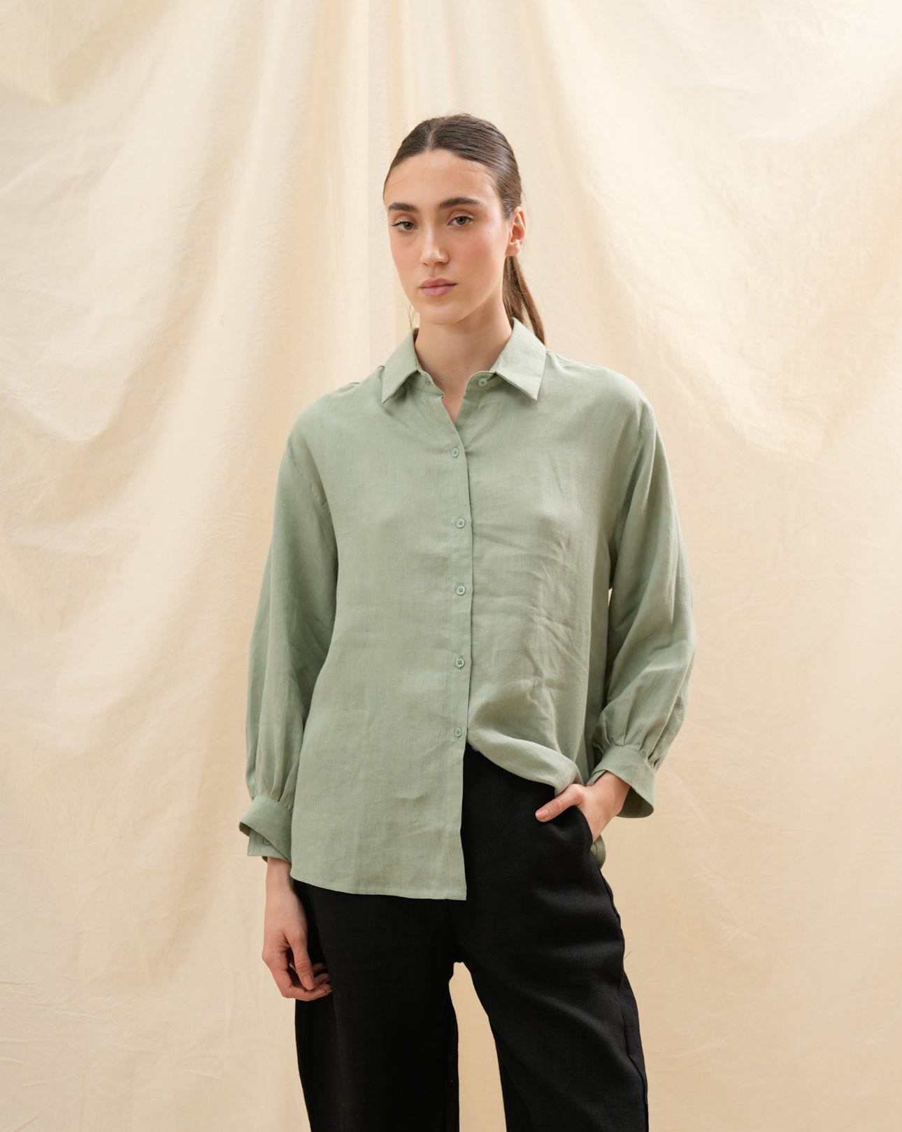 Camisa Jazmín | 100% Lino l YVOTY