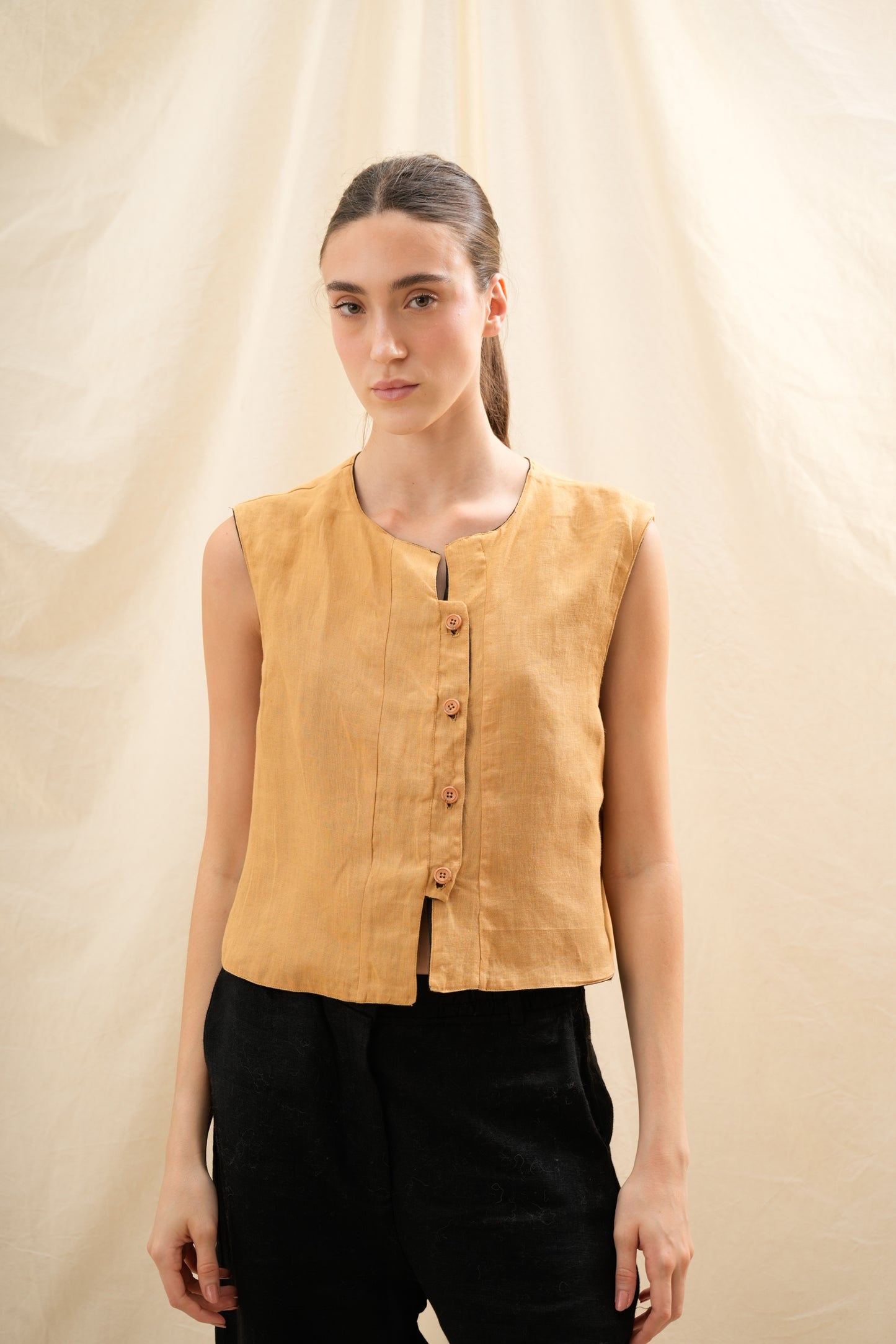 Chaleco Tulipán | 100% Lino l YVOTY