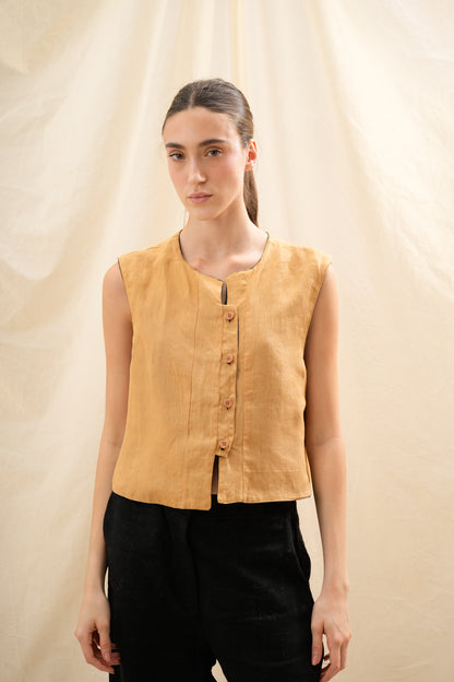 Chaleco Tulipán | 100% Lino l YVOTY