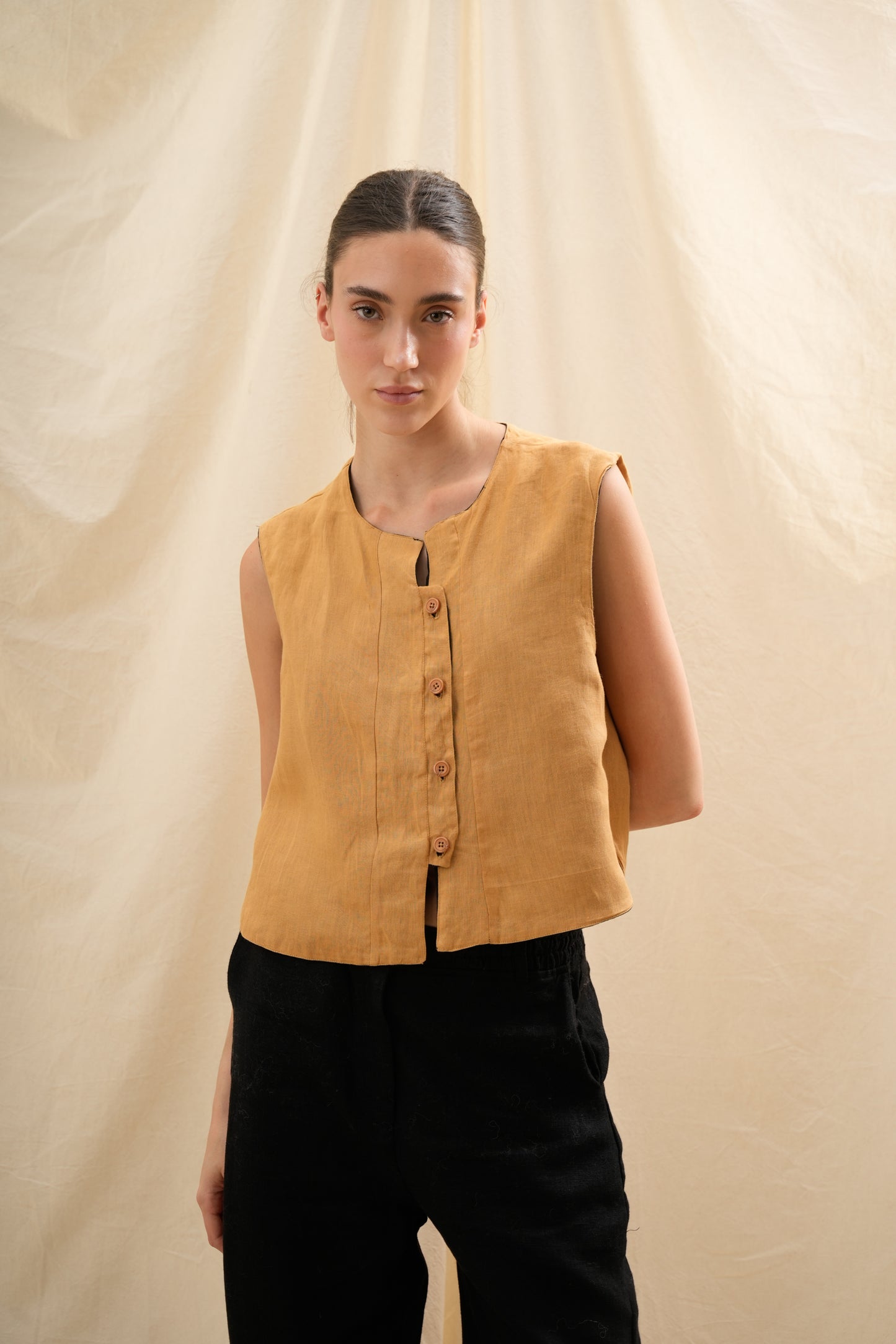 Chaleco Tulipán | 100% Lino l YVOTY