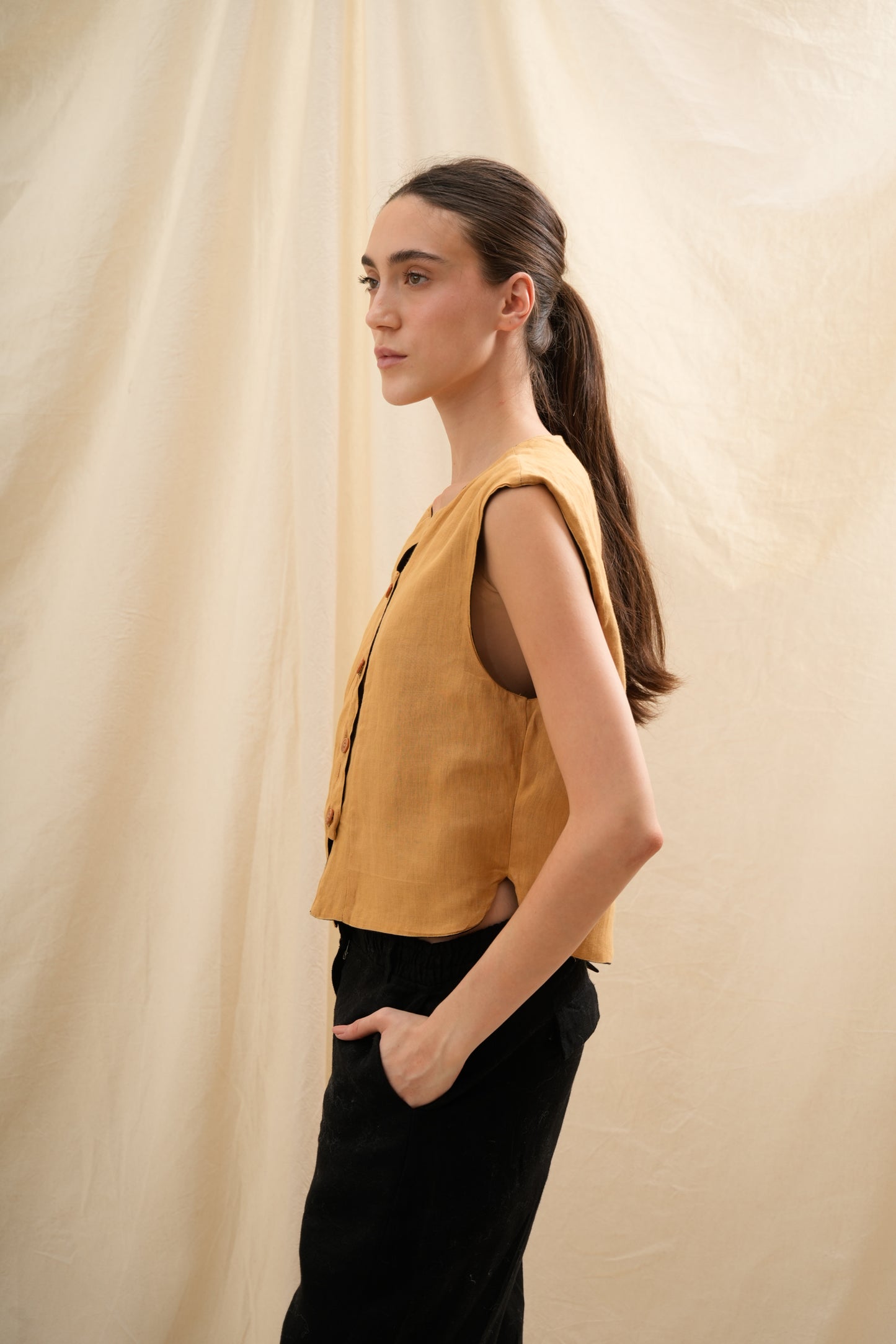 Chaleco Tulipán | 100% Lino l YVOTY