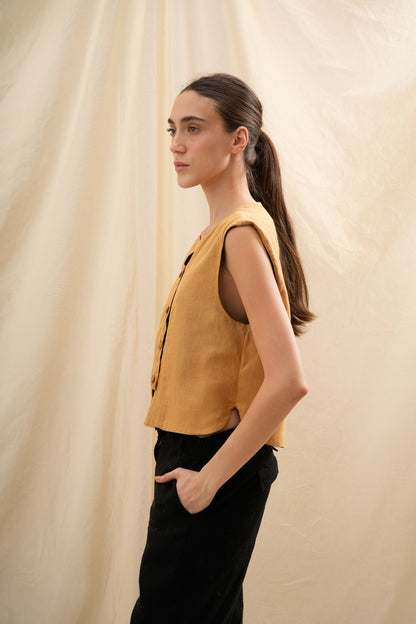 Chaleco Tulipán | 100% Lino l YVOTY