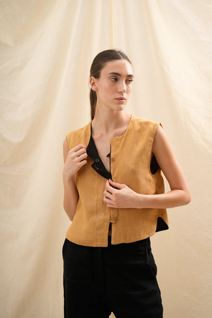 Chaleco Tulipán | 100% Lino l YVOTY