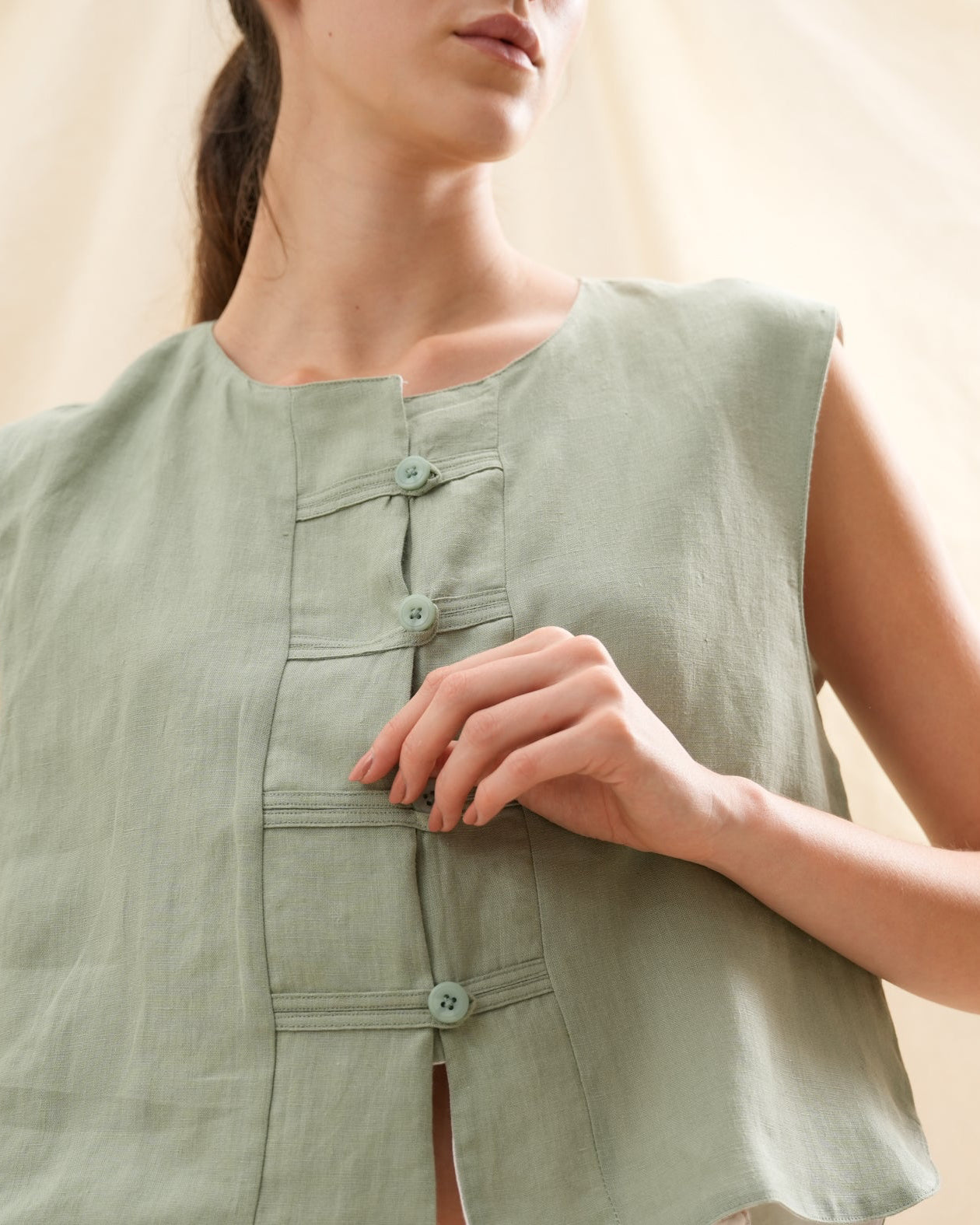 Chaleco Tulipán | 100% Lino l YVOTY