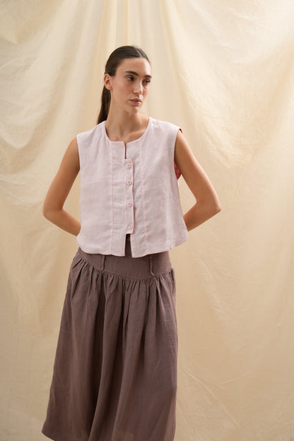 Chaleco Tulipán | 100% Lino l YVOTY