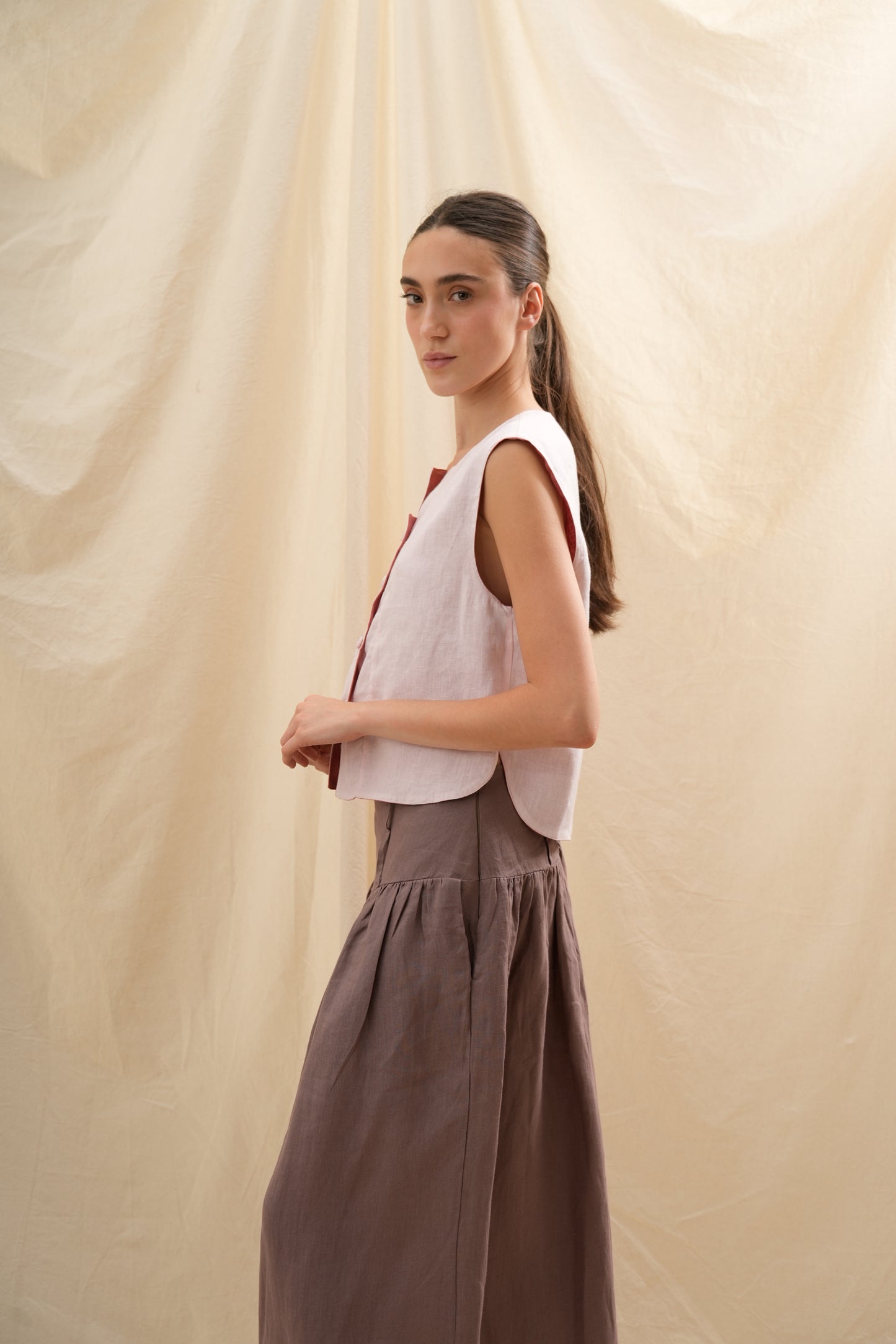 Chaleco Tulipán | 100% Lino l YVOTY