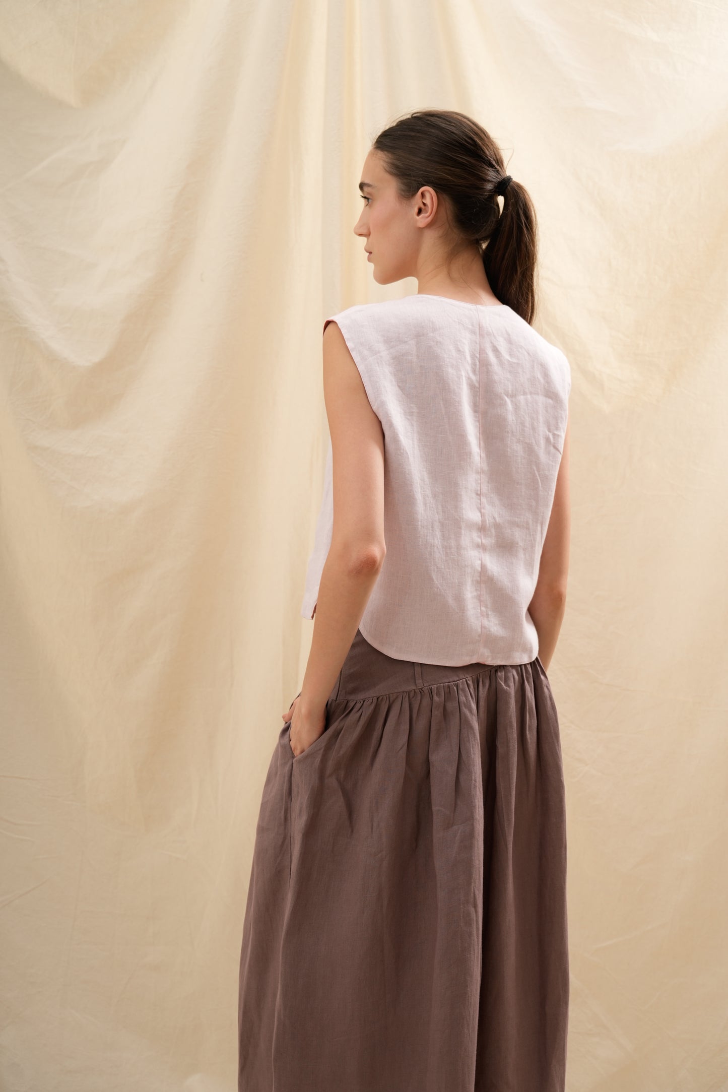 Chaleco Tulipán | 100% Lino l YVOTY