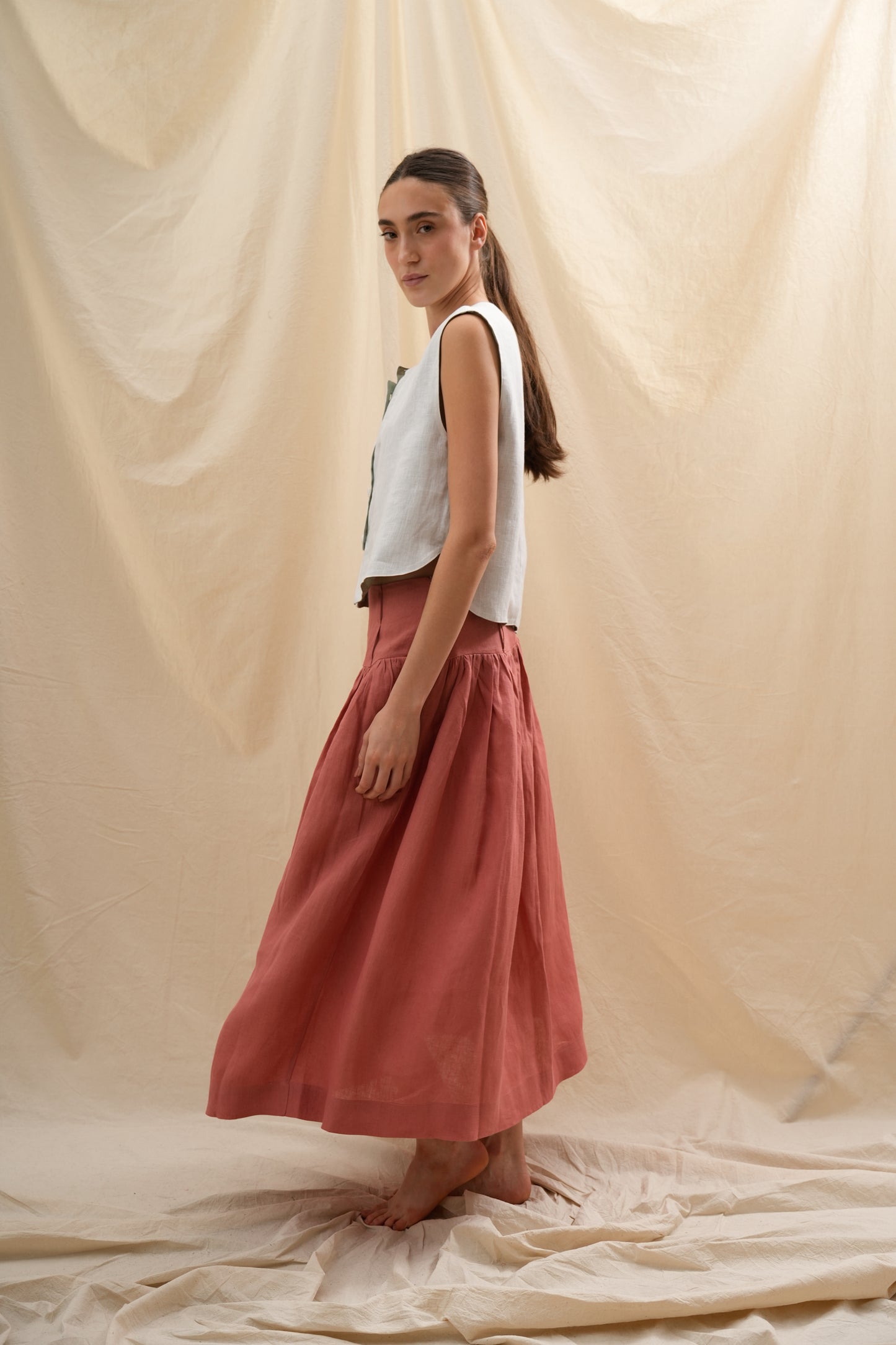 Falda Dalia | 100% Lino l YVOTY