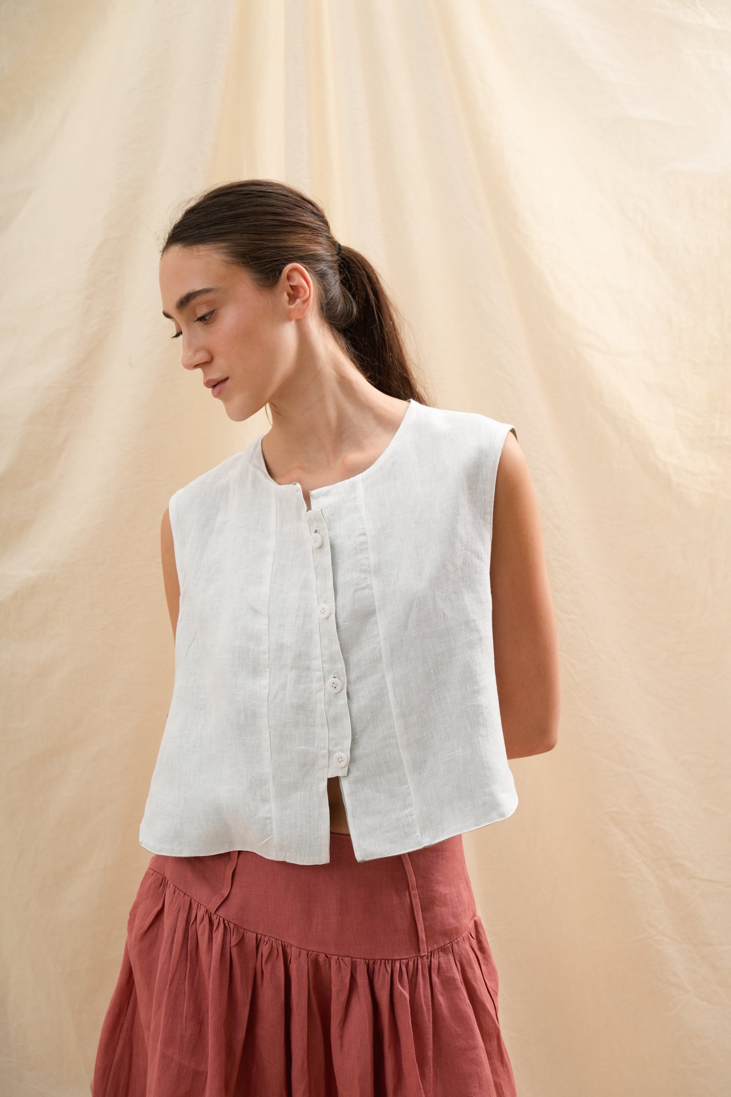 Chaleco Tulipán | 100% Lino l YVOTY