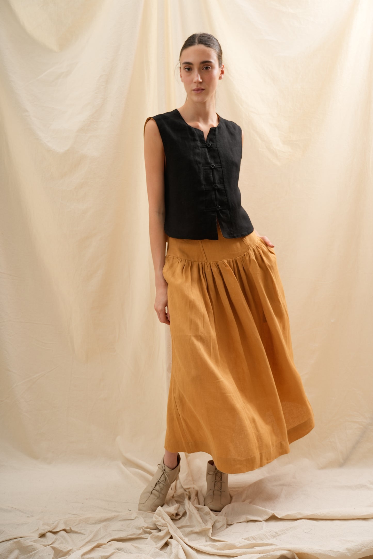 Falda Dalia | 100% Lino l YVOTY