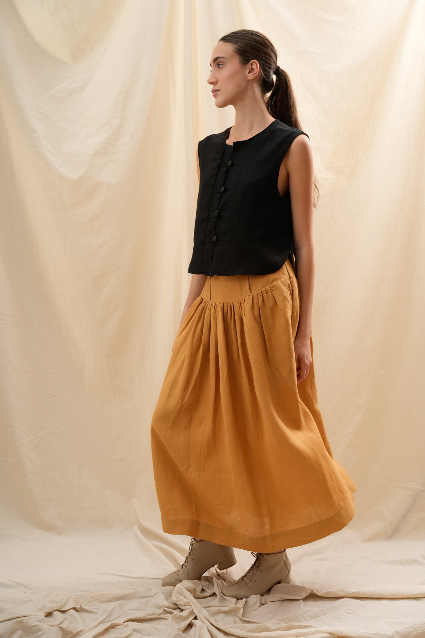 Falda Dalia | 100% Lino l YVOTY