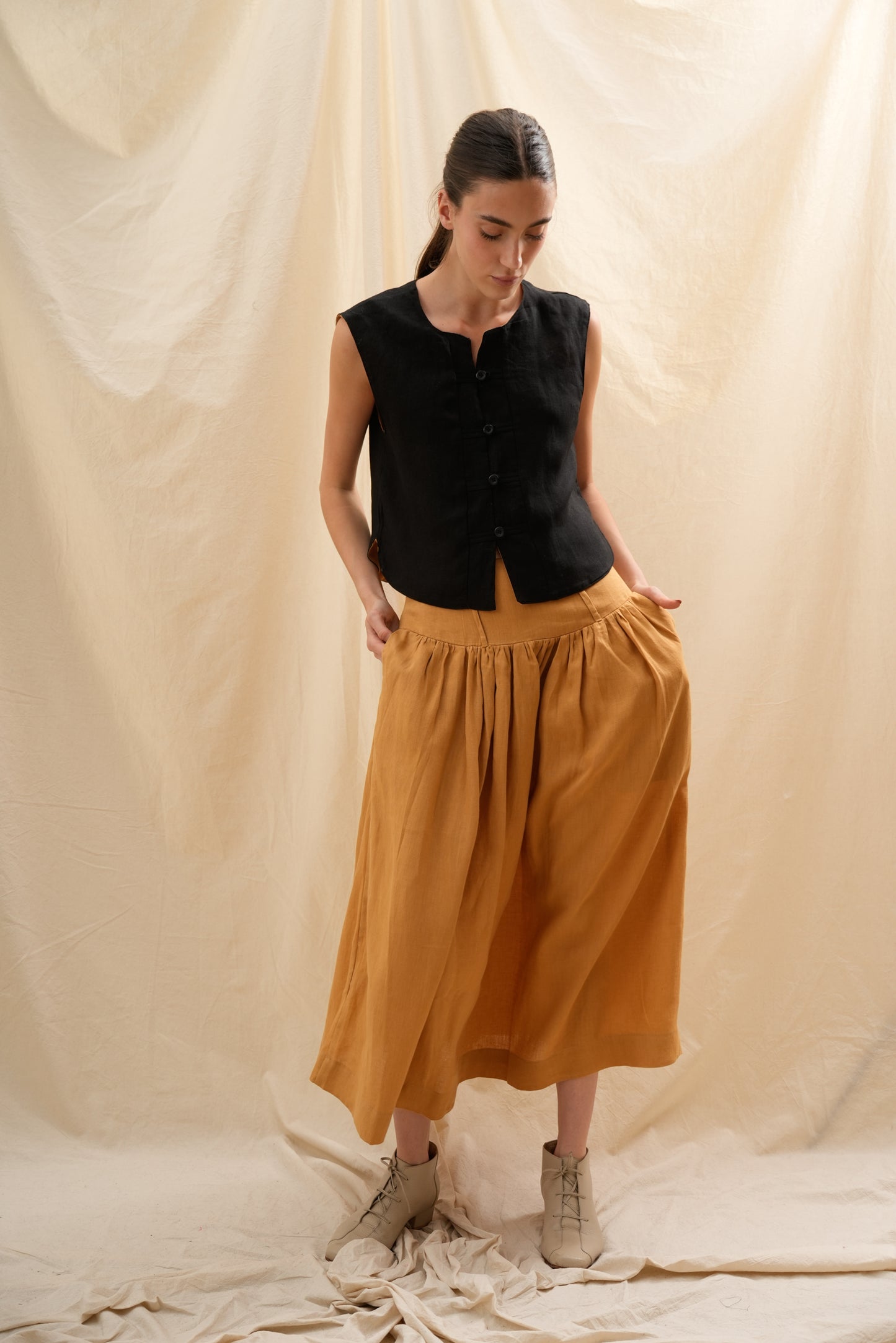 Falda Dalia | 100% Lino l YVOTY