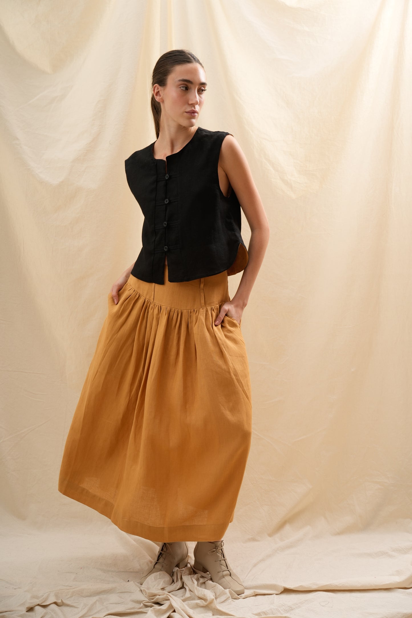 Falda Dalia | 100% Lino l YVOTY