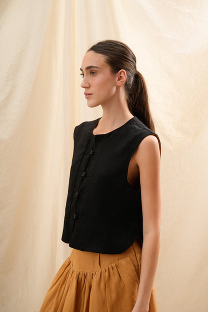 Chaleco Tulipán | 100% Lino l YVOTY