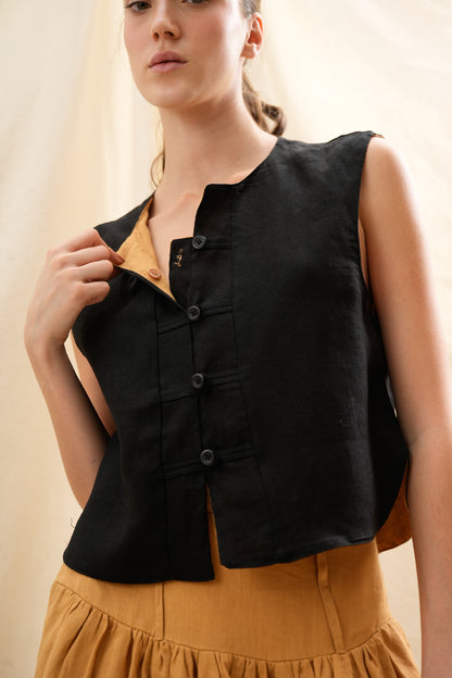 Chaleco Tulipán | 100% Lino l YVOTY