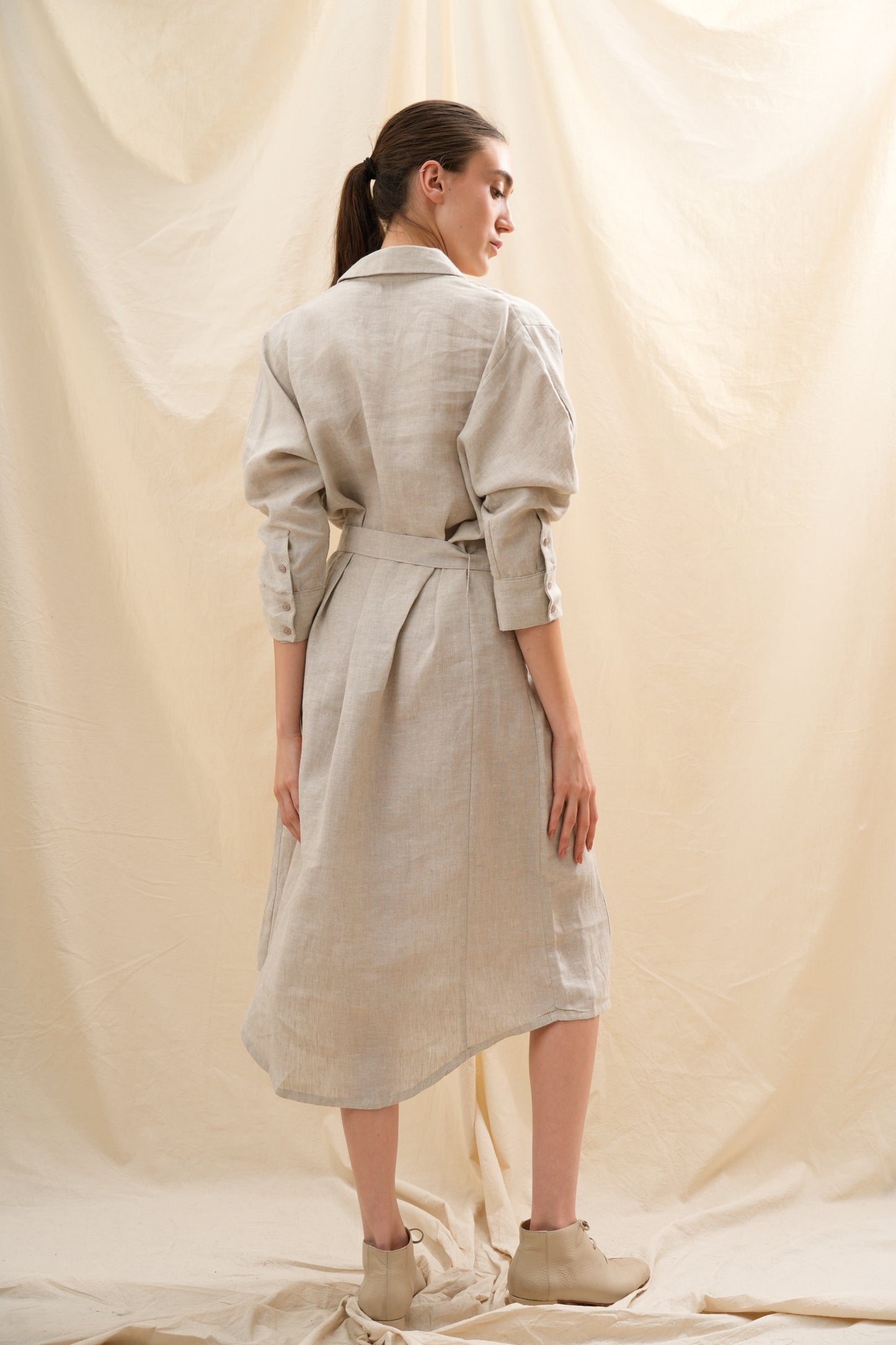 Vestido Camisero Lirio  | 100% Lino l YVOTY