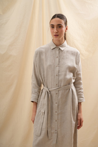 Vestido Camisero Lirio  | 100% Lino l YVOTY