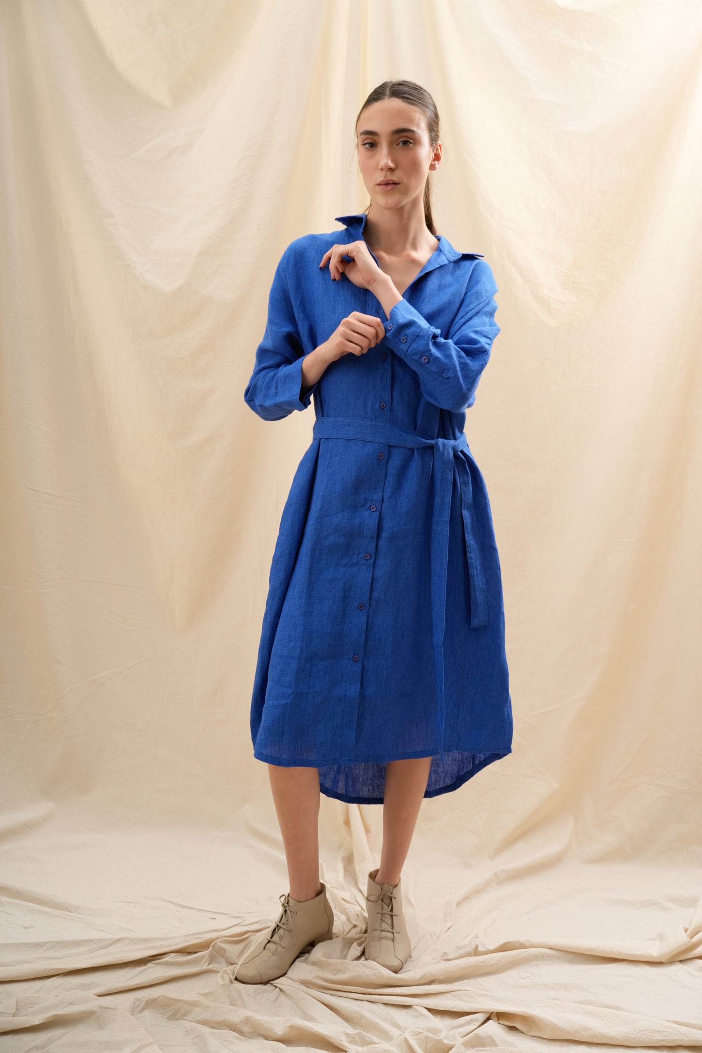 Vestido Camisero Lirio  | 100% Lino l YVOTY