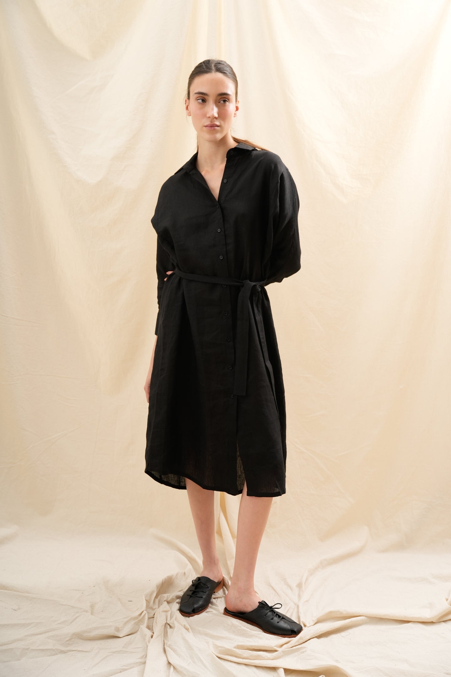 Vestido Camisero Lirio  | 100% Lino l YVOTY