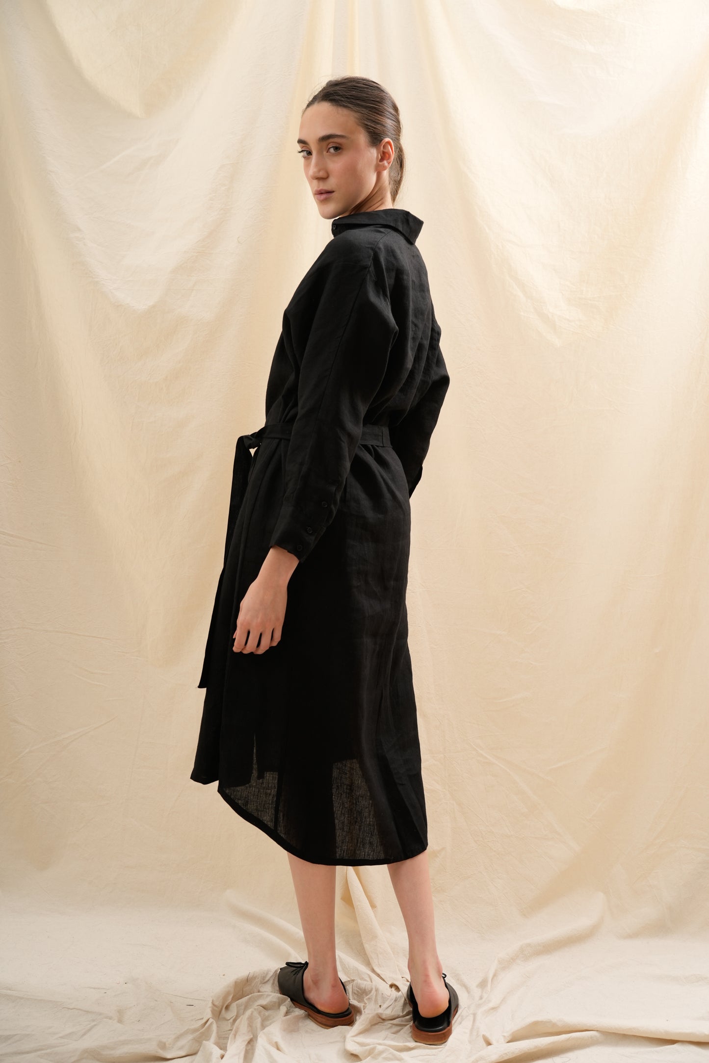 Vestido Camisero Lirio  | 100% Lino l YVOTY