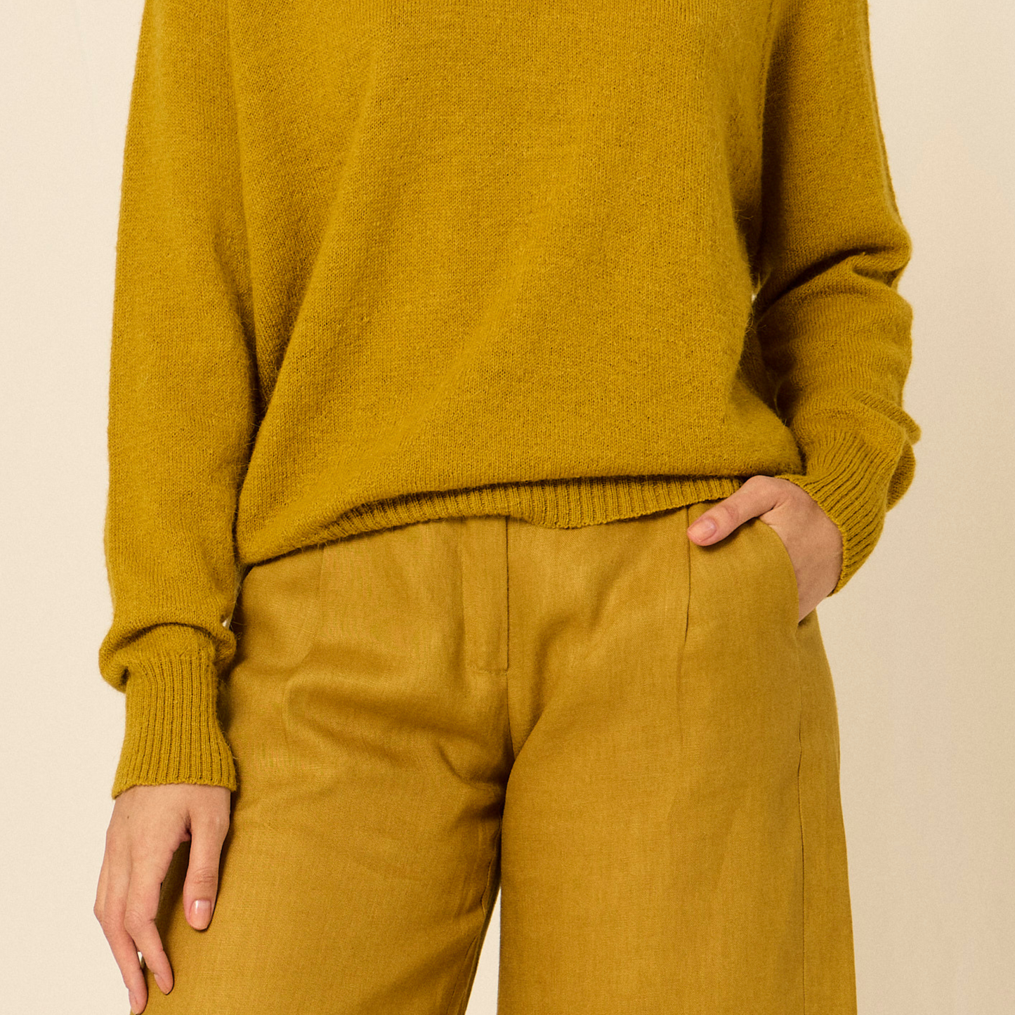 Sweater Clara | Llama & Merino | Maíz