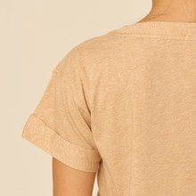 Mara T-shirt | Organic Cotton | Beige 