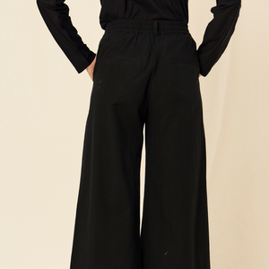 Amaia Trousers | Cotton | Black